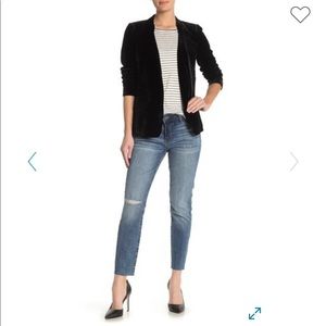 Kut Reese Ankle Straight Leg Raw Hem